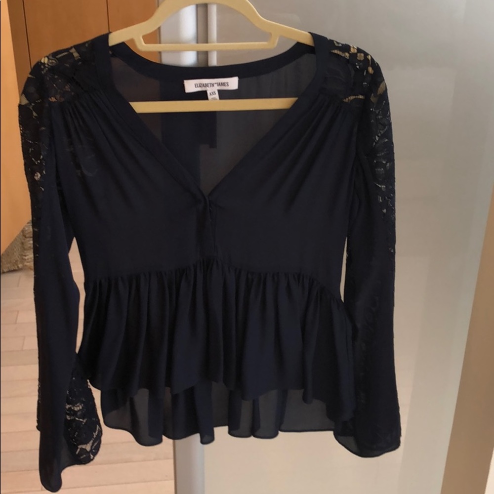 Elizabeth and james navy top